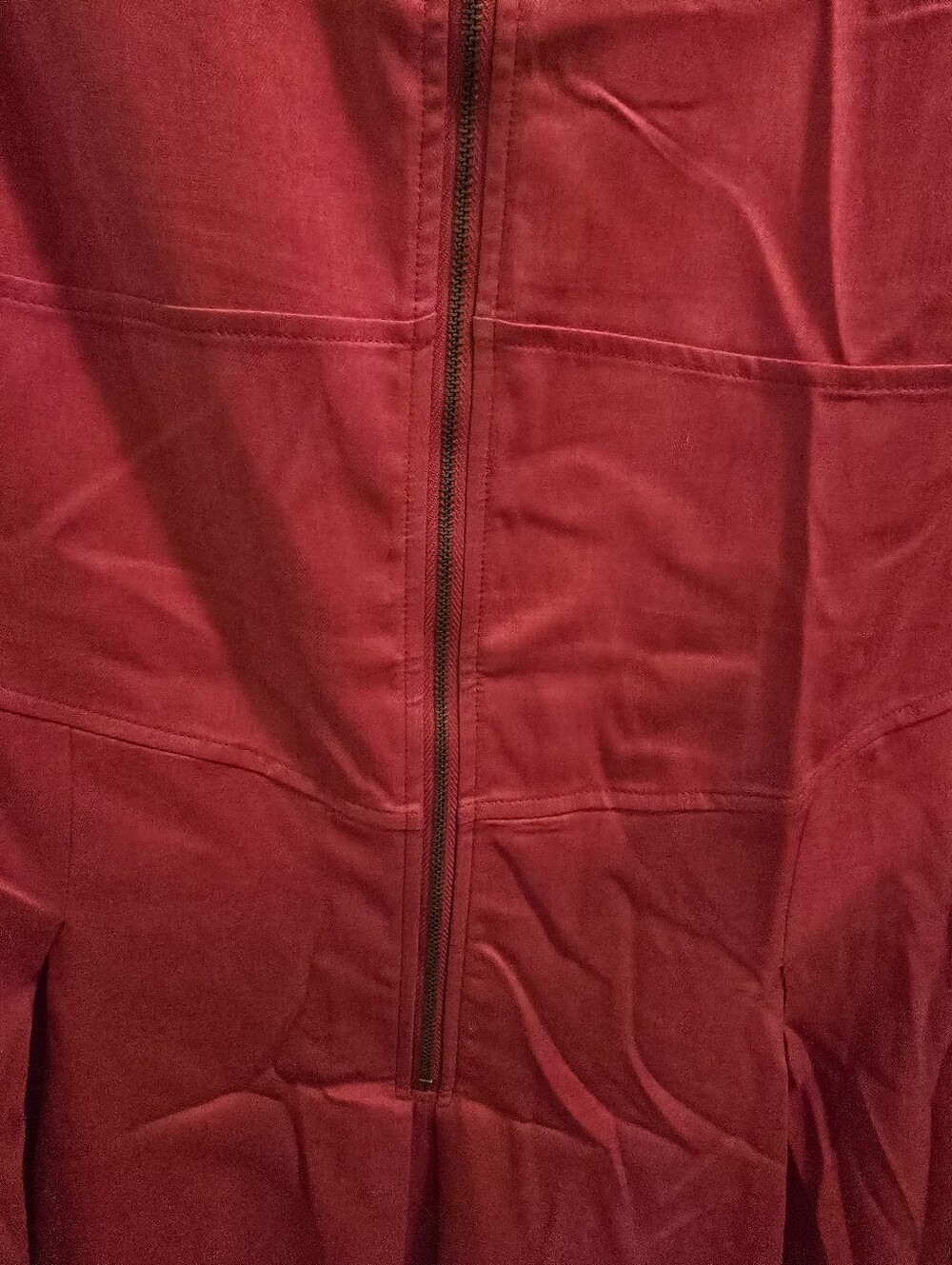 OSOPLIVE Sleeveless Red Maxi Dress with Front Zip XL NWT - Picture 5 of 13